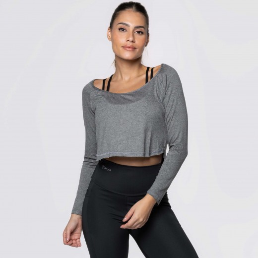 Tapa Bumbum e Cropped Cinza