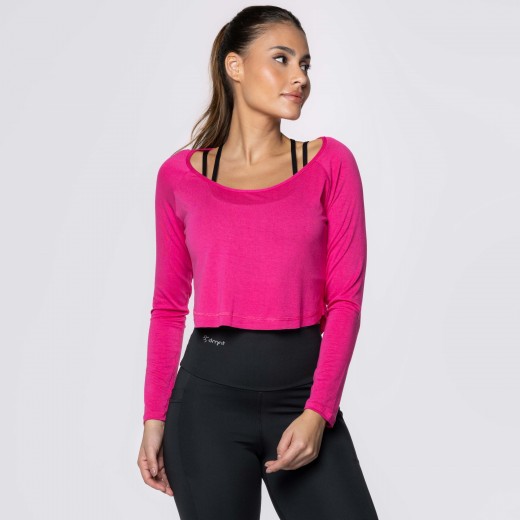 Tapa Bumbum e Cropped Rosa