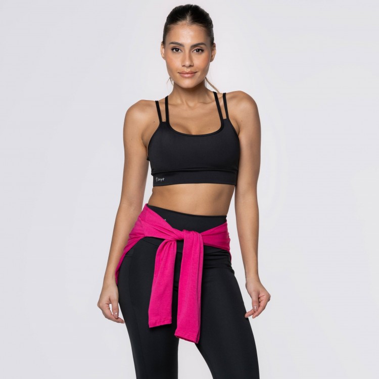 Tapa Bumbum e Cropped Rosa