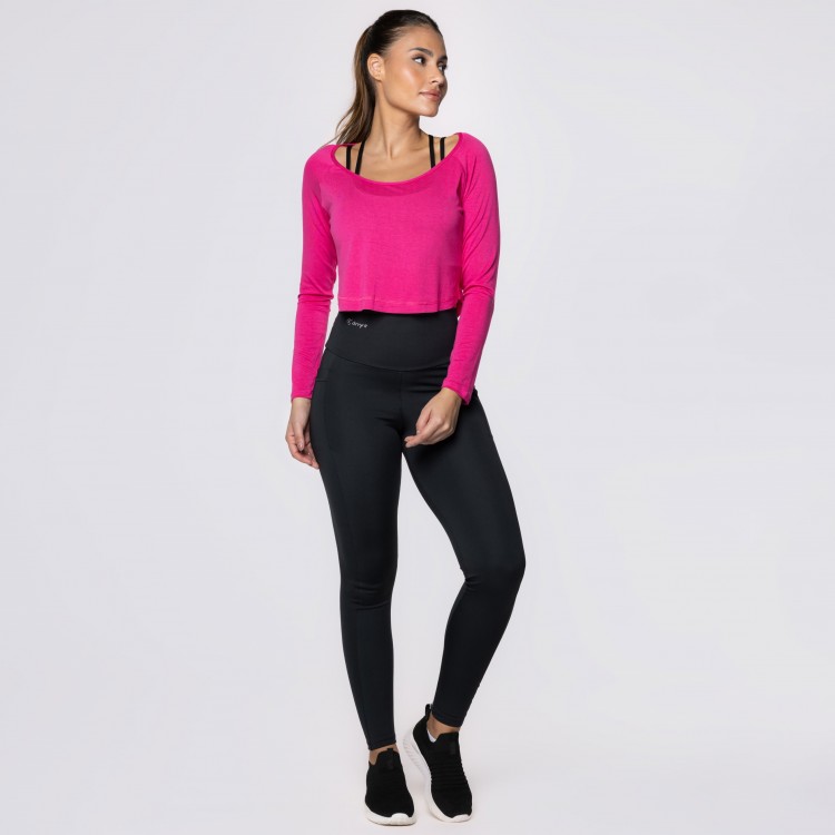 Tapa Bumbum e Cropped Rosa