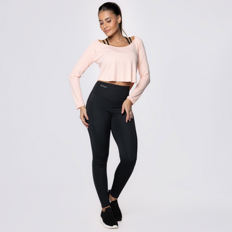 Tapa Bumbum e Cropped Rosê