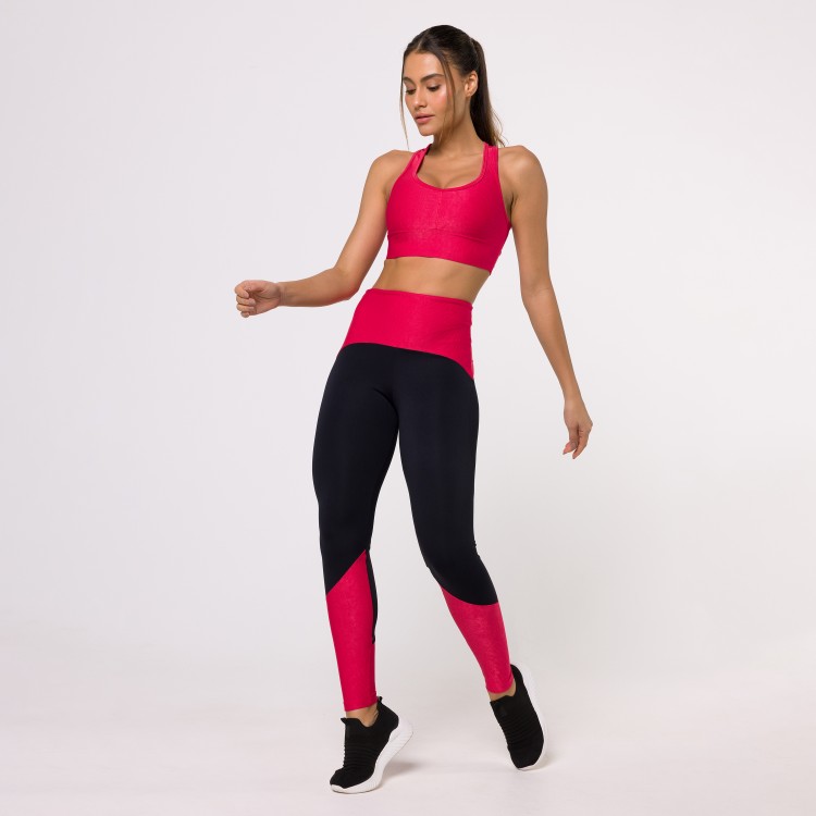 Legging Fitness Elite Rosa Flux