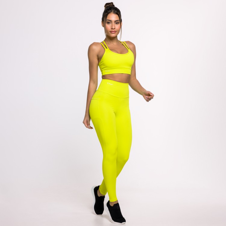 Calça Legging Basics Com Bolsos Laterais Lima