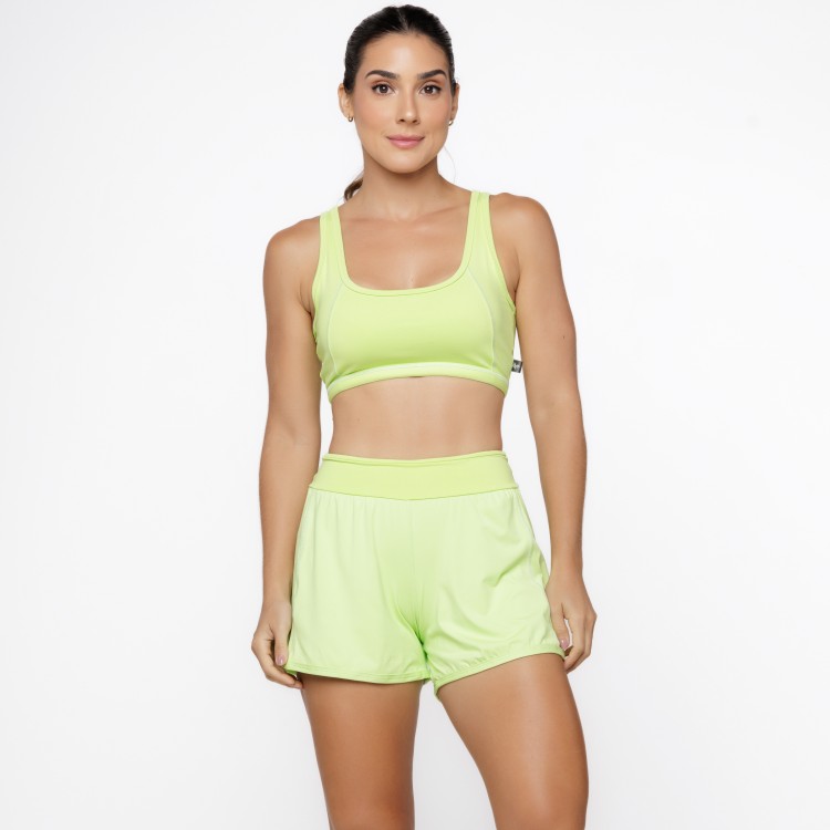 Short Duplo com Bolsos Laterais Citrus