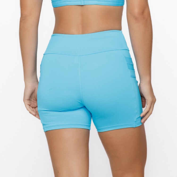 Short Com 4 Bolsos Multiuso Azul