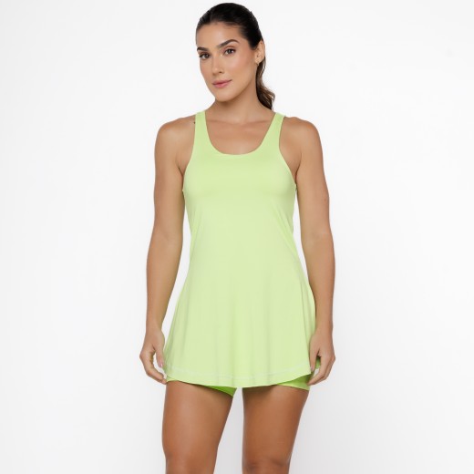 Vestido Fitness com Short Interno e Proteção UV50+ Citrus