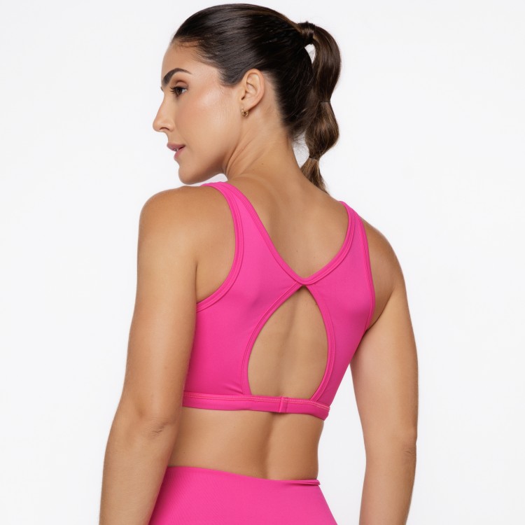 Top Fitness com Cavas Nadador Rosa