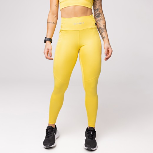 Legging Baixa Pace Com 6 bolsos Funcionais Amarela