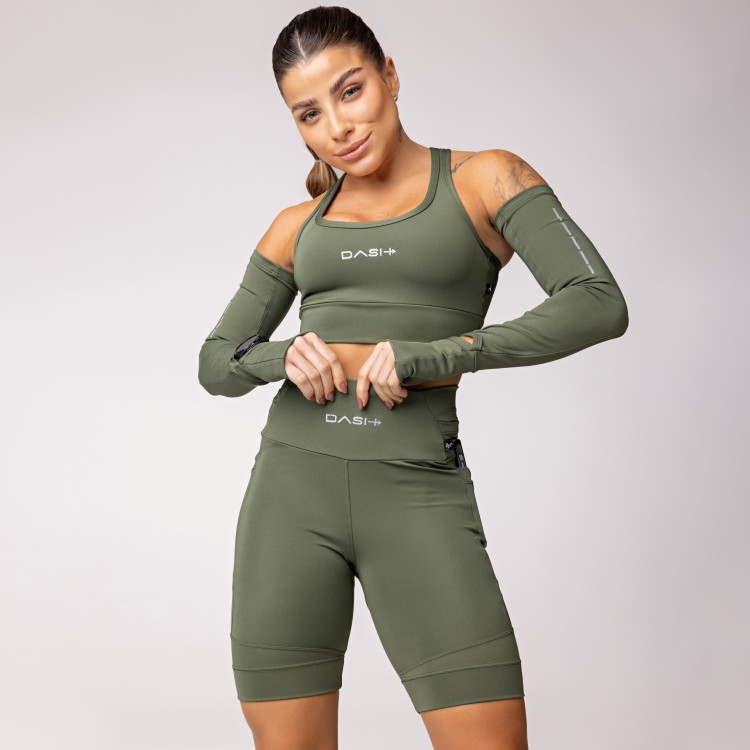 Bermuda Baixa Pace Com 6 bolsos Funcionais Verde Militar