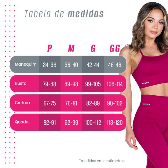 Tabela de medidas