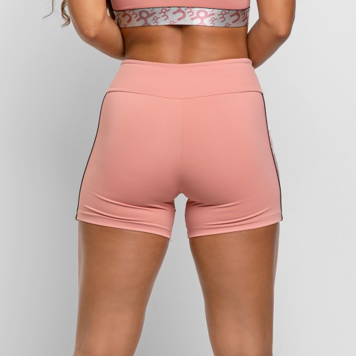 Short Poliamida Rosê Com Elástico Dmfit