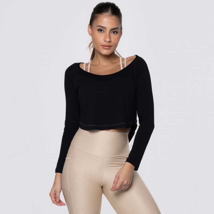 Tapa Bumbum e Cropped Preto