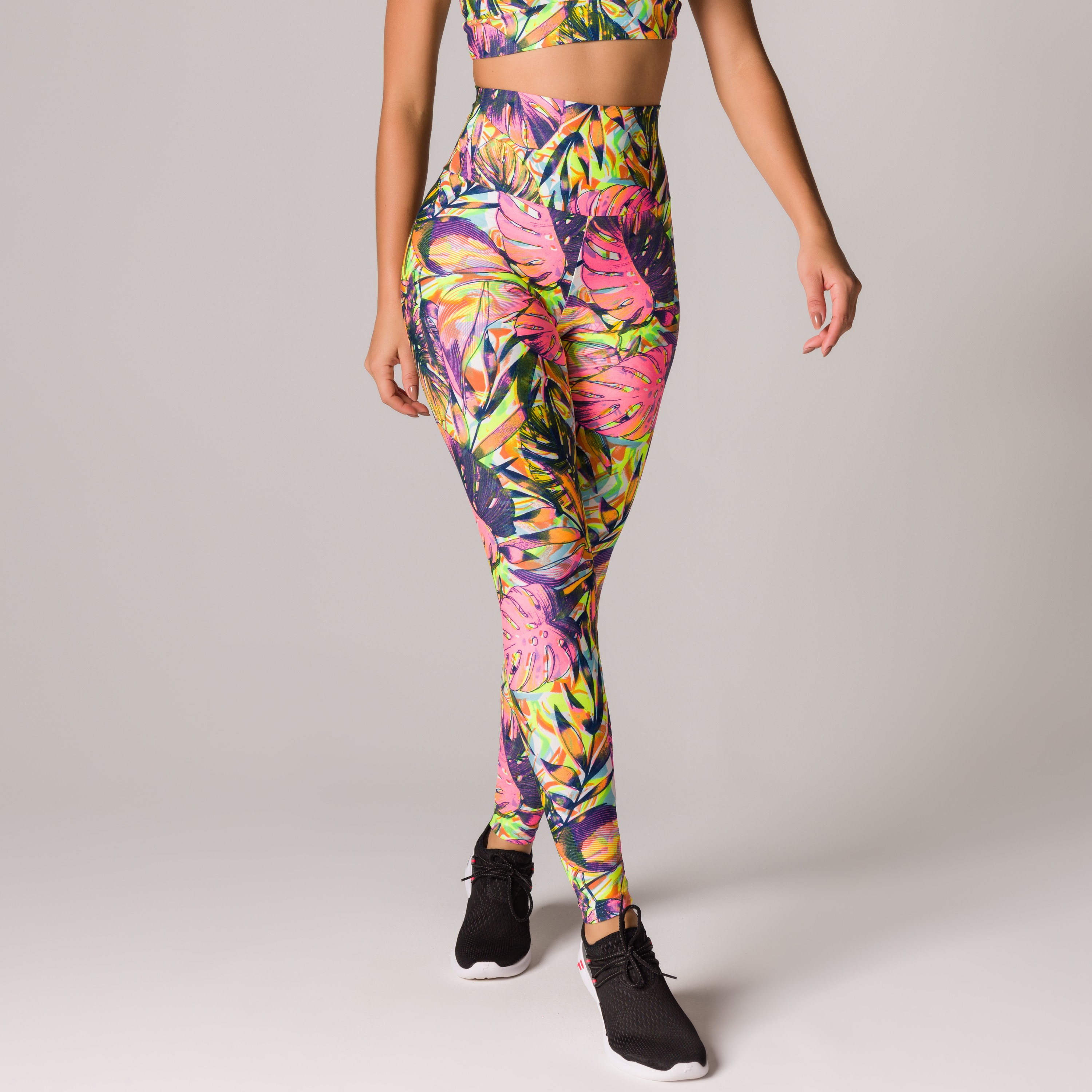 Legging Folhagem Colorida