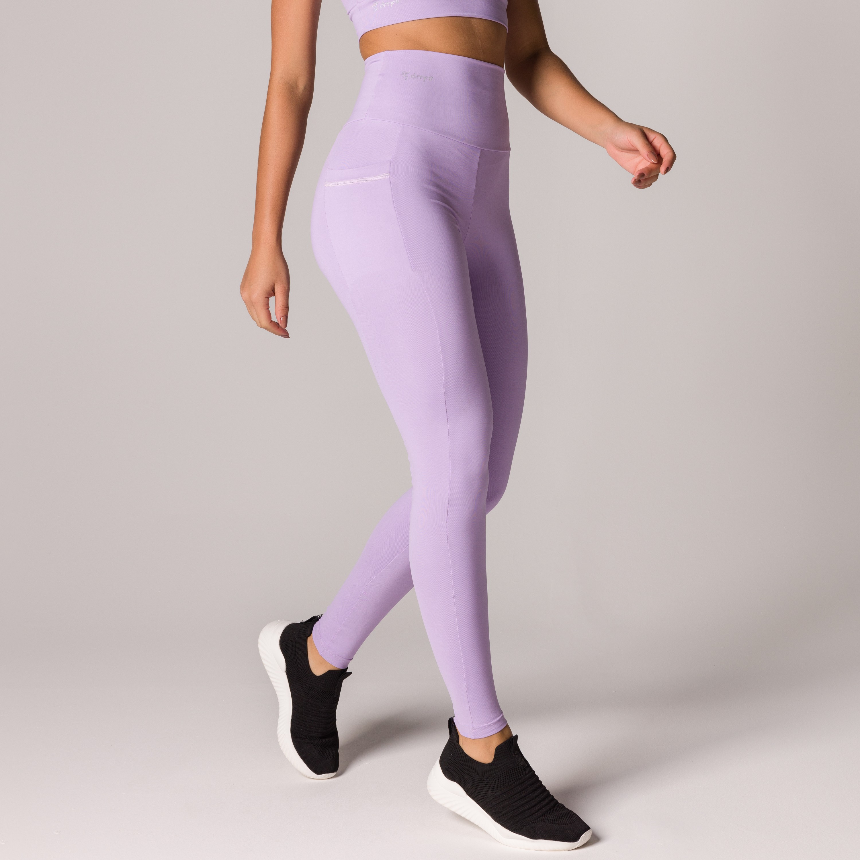 Lilás - Liso - Encontre Calça Legging - Calça Legging Fitness