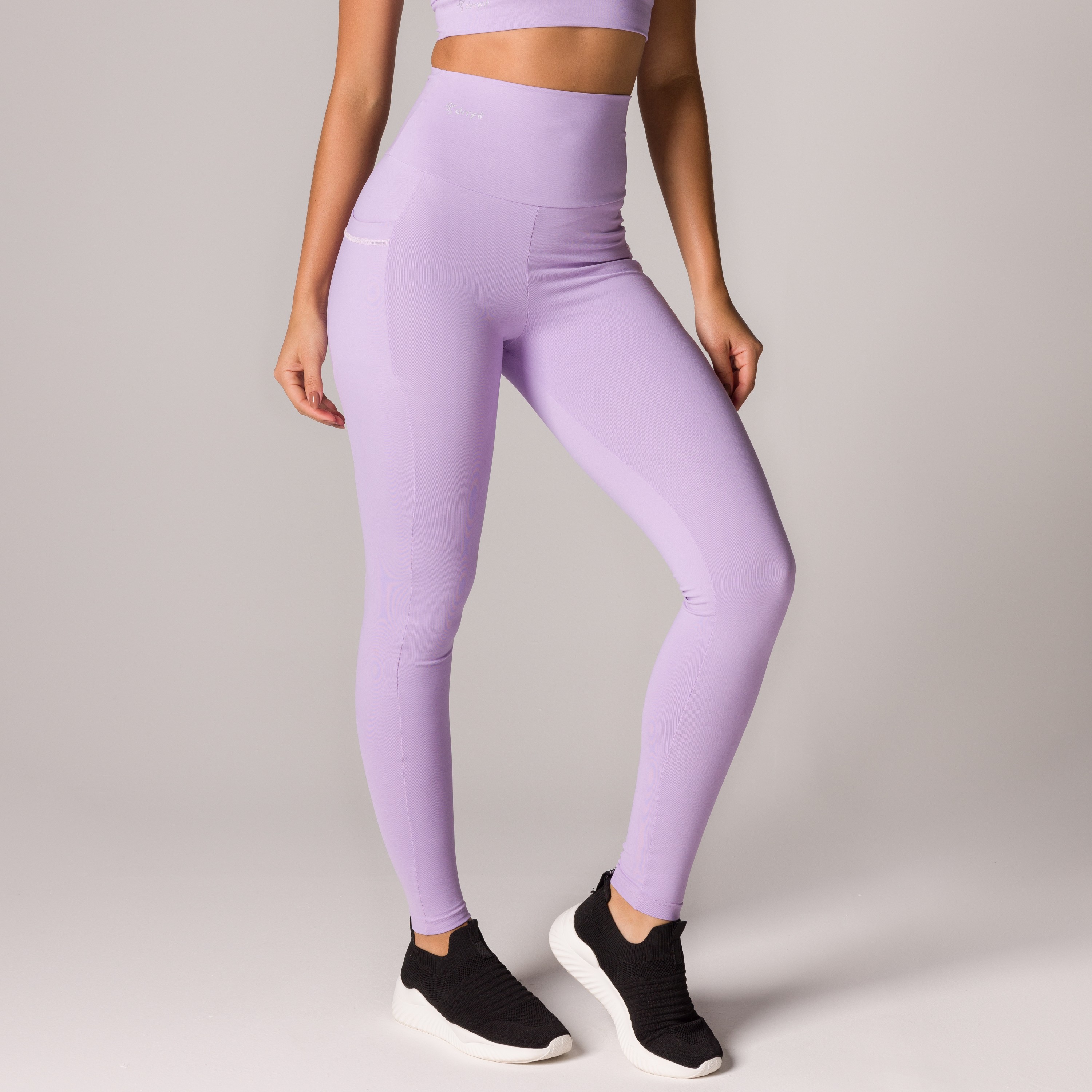 Legging Gym Girl Lílas com Elástico