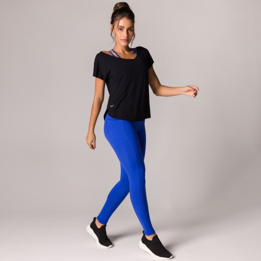 Blusa Fitness Dry Preta Basics