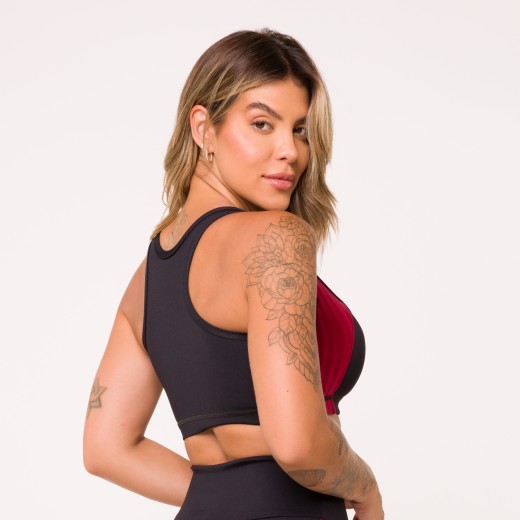 Top Fitness Zag Rubi Com Recortes
