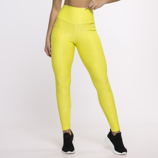 Legging Fitness Canelada Com Bolsos Laterais Lima Flux