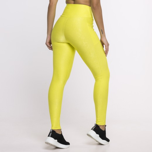Legging Fitness Canelada Com Bolsos Laterais Lima Flux