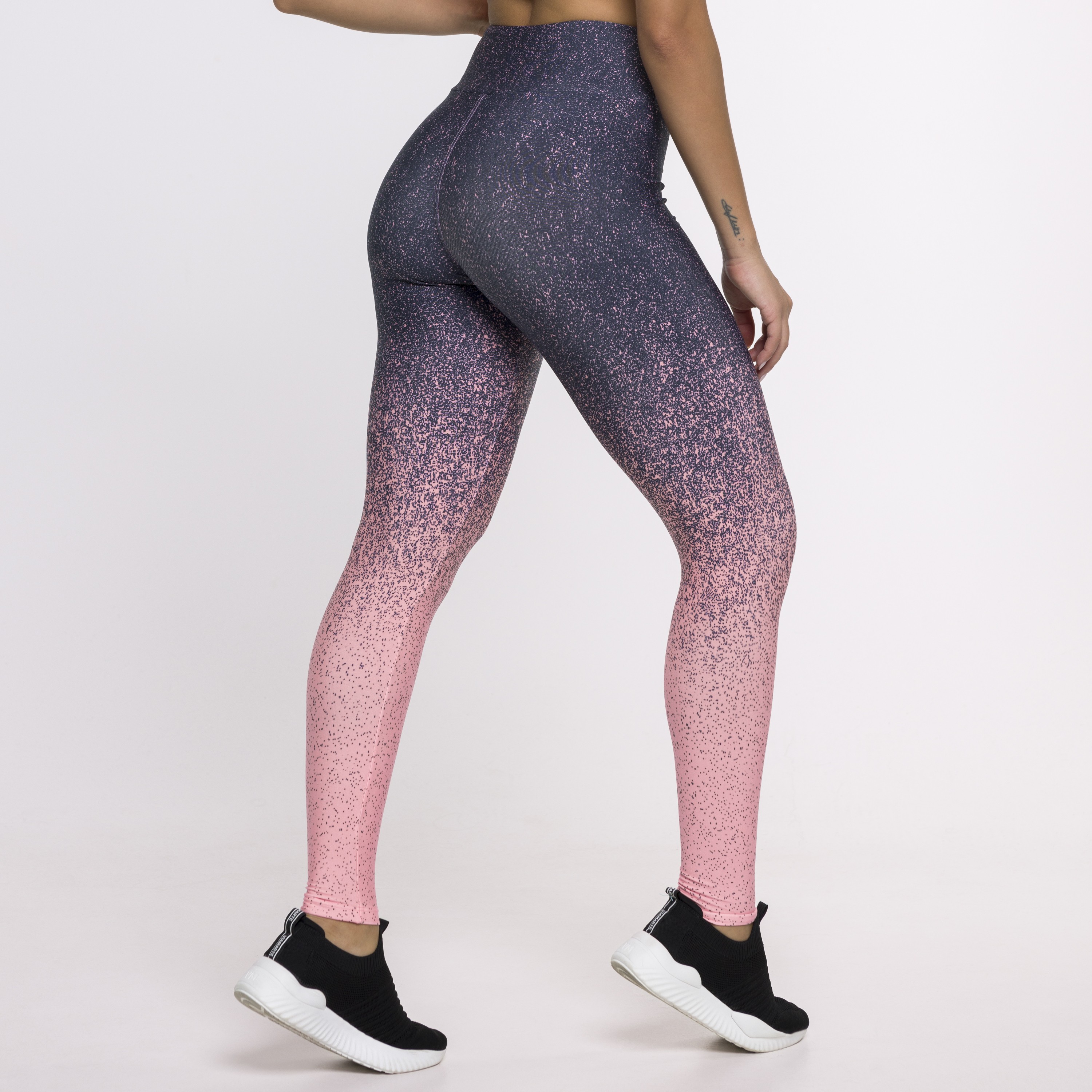 Short Legging Estampa Digital Pink Screen