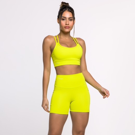 Top Fitness Basics com Alças Duplas Lima