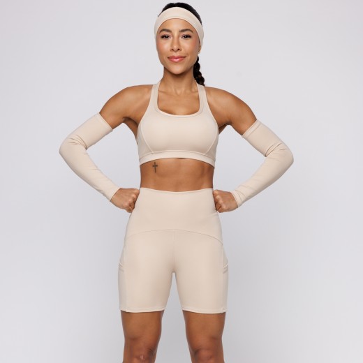 Short Fitness Com Três Bolsos Golden