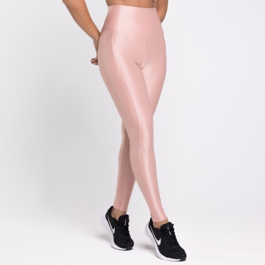 Legging Fitness Canelada Com Bolsos Laterais Romance