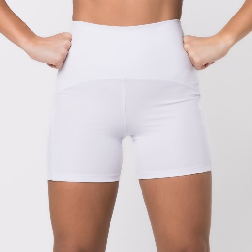 Short Fitness Com Três Bolsos Branco