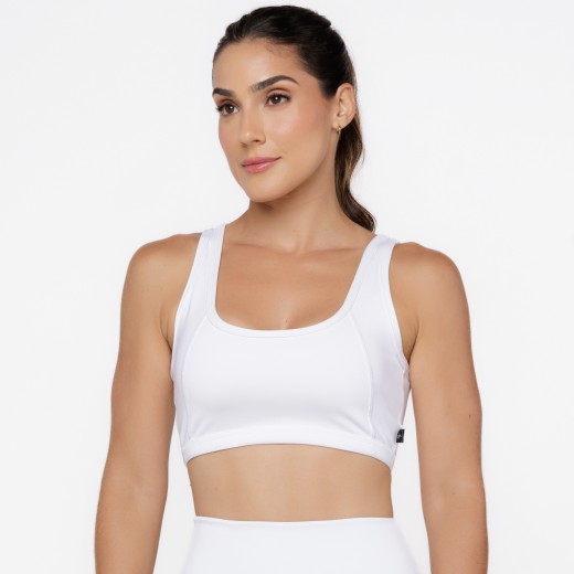 Top Fitness com Cavas Nadador Branco