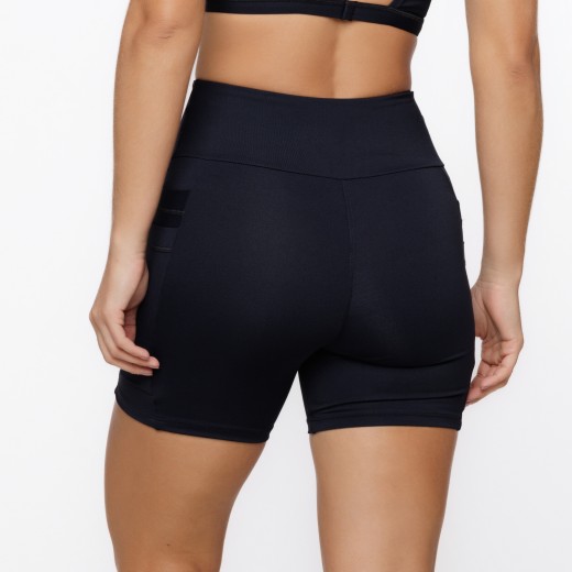 Short Com 4 Bolsos Multiuso Preto