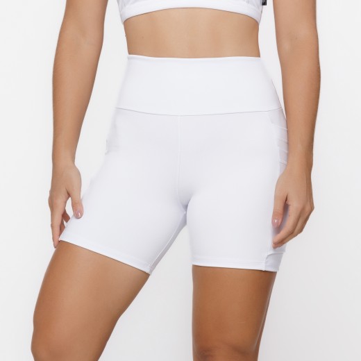 Short Com 4 Bolsos Multiuso Branco