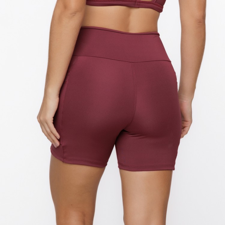 Short Com 4 Bolsos Multiuso Marsala