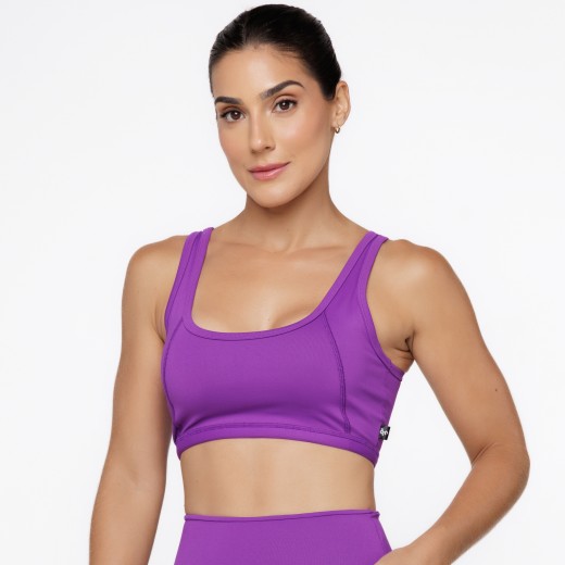 Top Fitness com Cavas Nadador Roxo