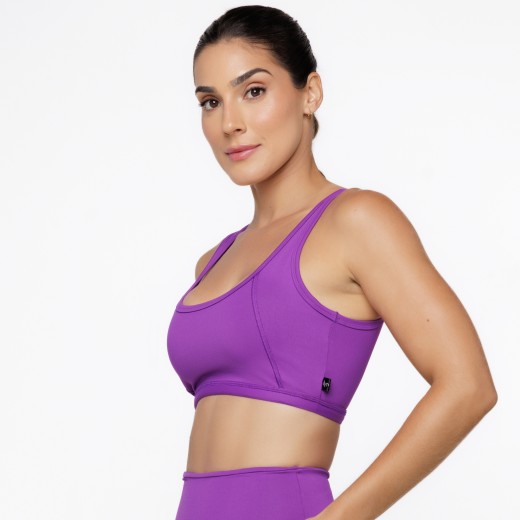 Top Fitness com Cavas Nadador Roxo