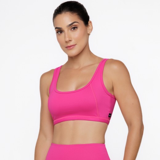 Top Fitness com Cavas Nadador Rosa