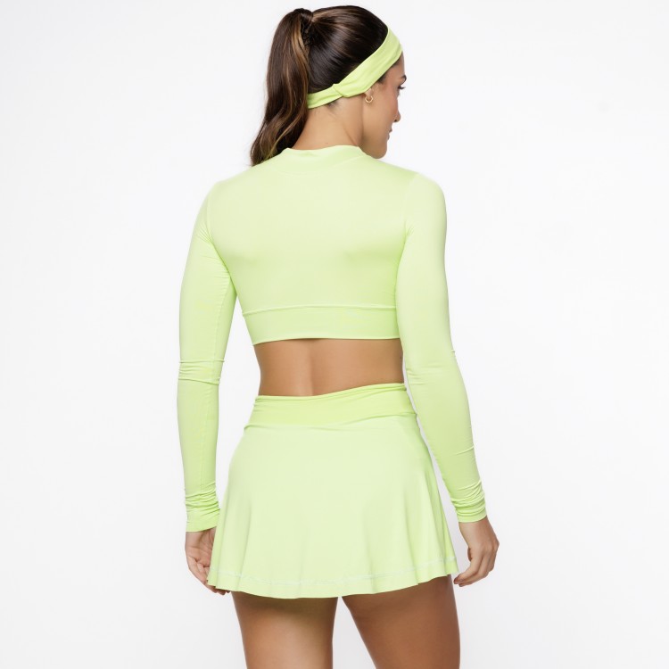 Blusa Cropped de Manga Longa com Proteção UV50+ Citrus
