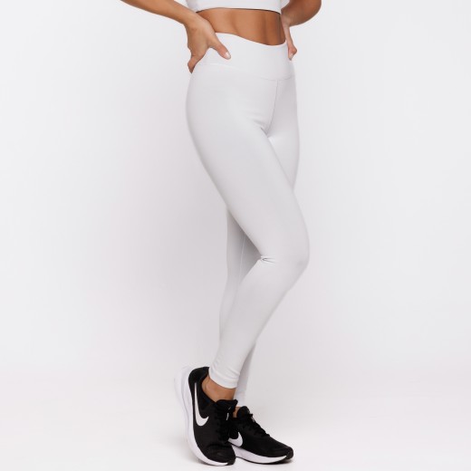 Legging Fitness Reversível Branca Tenha Dois Looks em Uma Só Peça