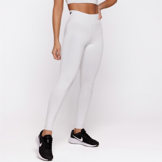 Legging Fitness Reversível Branca Tenha Dois Looks em Uma Só Peça