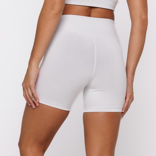 Short Fitness Reversível Branco Tenha Dois Looks em Uma Só Peça