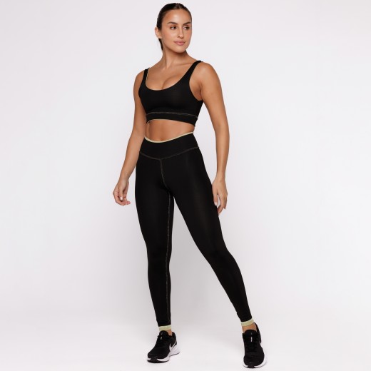 Legging Fitness Reversível Pistache Tenha Dois Looks em Uma Só Peça