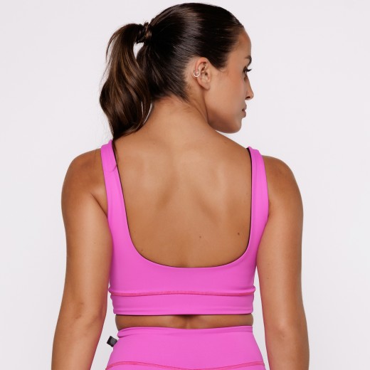 Top Fitness Reversível Pitaia Tenha Dois Looks em Uma Só Peça