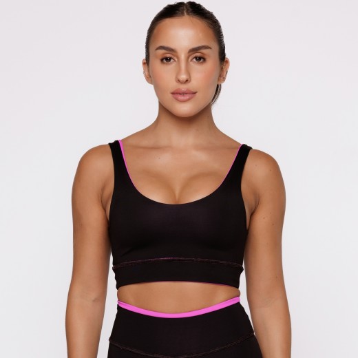 Top Fitness Reversível Pitaia Tenha Dois Looks em Uma Só Peça