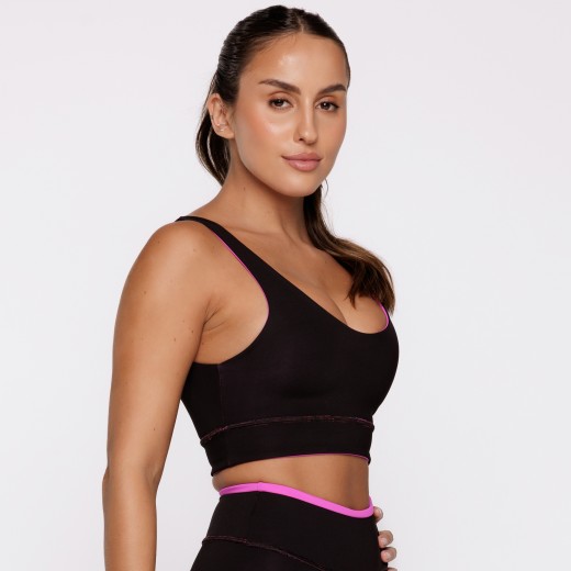 Top Fitness Reversível Pitaia Tenha Dois Looks em Uma Só Peça