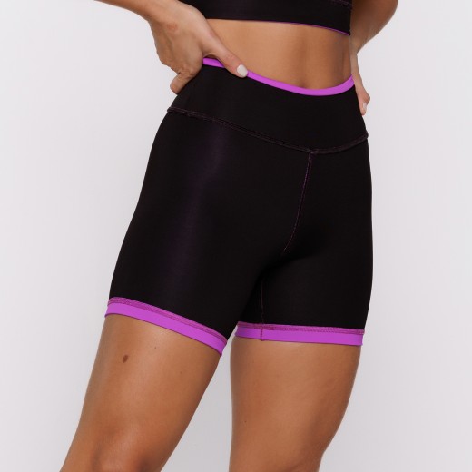 Short Fitness Reversível Fúchsia Tenha Dois Looks em Uma Só Peça