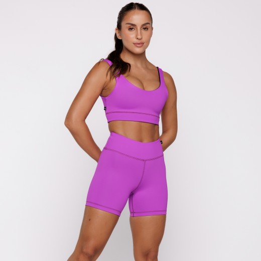 Top Fitness Reversível Fúchsia Tenha Dois Looks em Uma Só Peça