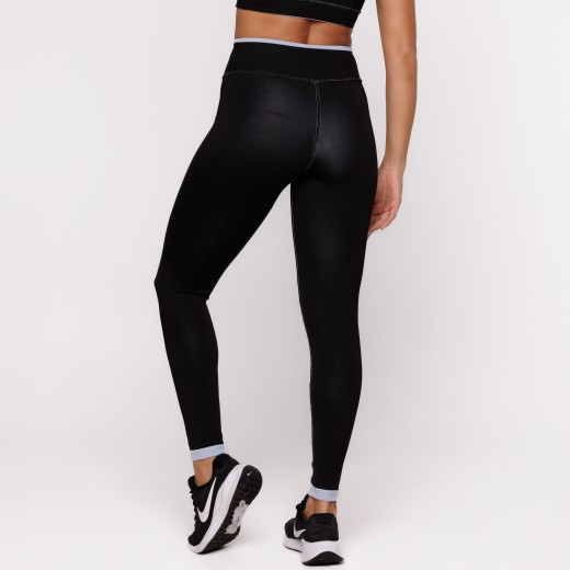 Legging Fitness Reversível Azul Tenha Dois Looks em Uma Só Peça