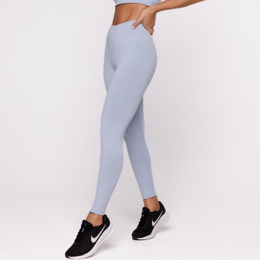 Legging Fitness Reversível Azul Tenha Dois Looks em Uma Só Peça