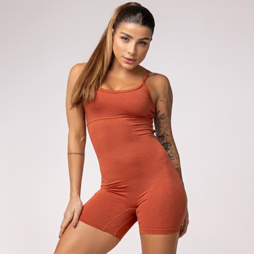Macaquinho Fitness Melange Terra