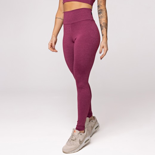 Legging Fitness Melange Vinho
