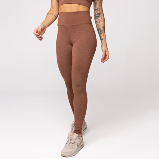 Legging Fitness Melange Marrom
